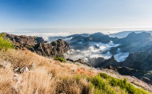 Utsikt från Pico Ruivo på Madeira.